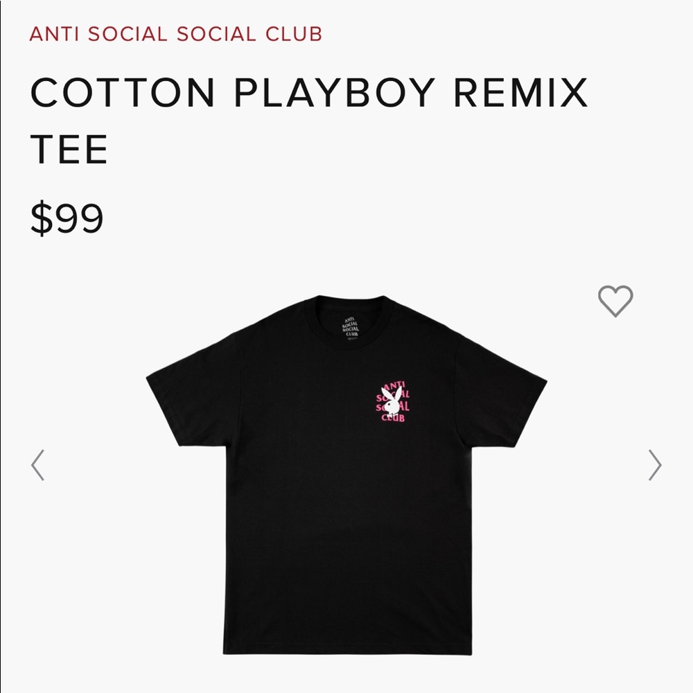 Anti Social Social Club X Playboy tee